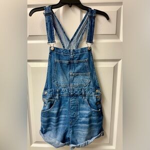 Free People Denim Overalls